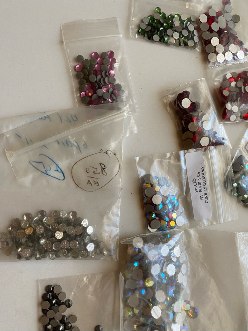 Swarovski & Premium Crystal Rhinestone Lot • Hotfix Flatback 20ss 30ss - Picture 9 of 10